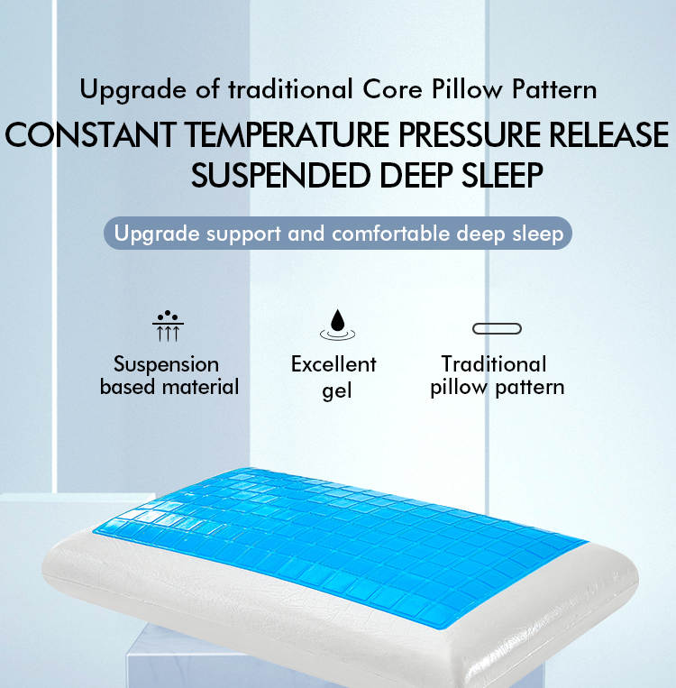 Oreiller en mousse à mémoire et gel rafraîchissant - Image 2