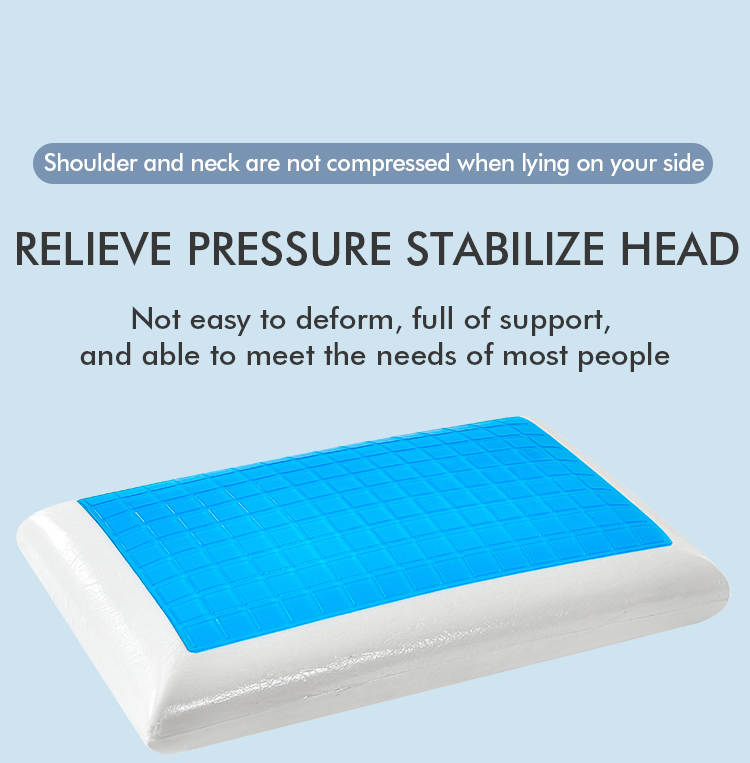 Oreiller en mousse à mémoire et gel rafraîchissant - Image 3