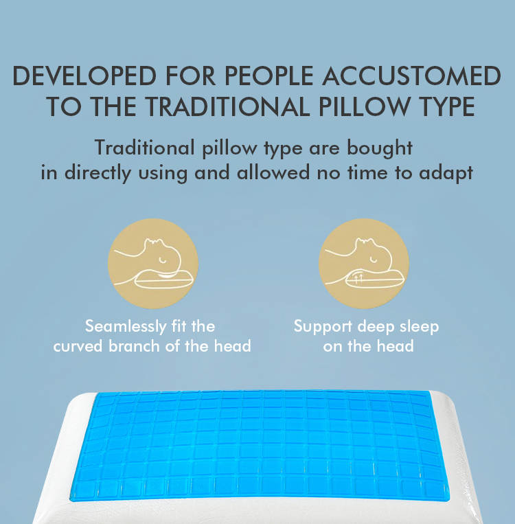 Oreiller en mousse à mémoire et gel rafraîchissant - Image 9